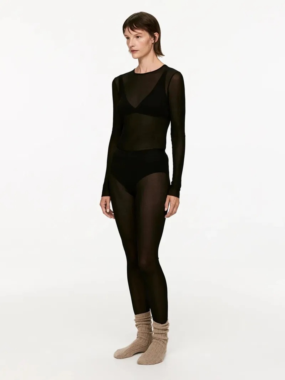 Arket Rib Silk Leggings